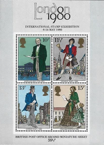 1979 Sg MS1099 Rowland Hill London 1980 Miniature Sheet - Picture 1 of 1