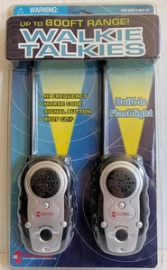 COLUMBIA 800-ft RANGE WALKIE TALKIES *NOS* OVP HI-FREQUENCY MORSE CODE SIGNAL - Imagen 1 de 2