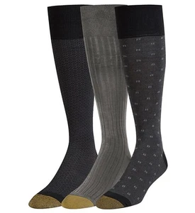 Gold Toe 2055H Over The Calf Premium Fashion Socks - 3 Pack - Picture 1 of 1