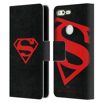 OFFICIAL SUPERMAN DC COMICS LOGOS LEATHER BOOK WALLET CASE FOR GOOGLE PHONES - Image 1 of 4
