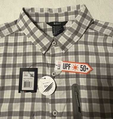 Camisa 5.11 MARKSMAN UTILITY LUNAR PLAID Abotonada 2XL - NUEVA CON ETIQUETAS Equipo Táctico Foto 1 de 4