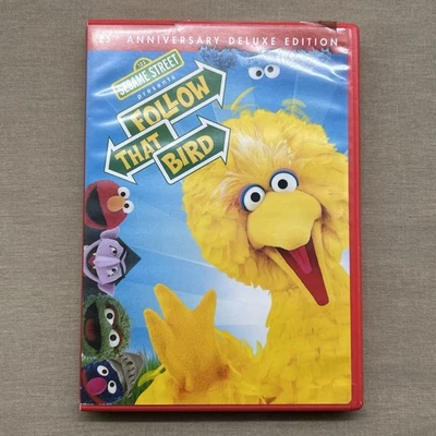 Sesame Street: Follow That Bird (DVD 1985 25th Anniversary) Big Bird Snuffy Elmo - Image 1 of 4