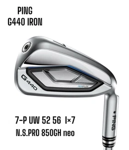 Ping     G440 Iron 7 P UW 52 56 7 piece set N.S.PRO 850GH neo - Picture 1 of 2