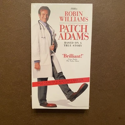 Patch Adams VHS 1999 Screener Promo Tape Brand New Sealed Robin Williams Foto 1 de 4