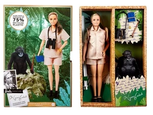 Dr. Jane Goodall Barbie Inspiring Women Doll – NEW IN BOX (Factory Sealed) - Picture 1 of 13