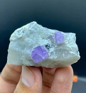 Natural Purple Color Apatite Crystal Specimen From Afghanistan-58 Gram - Picture 1 of 6