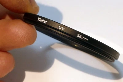 Vivitar 58mm UV Filter for wide angle lenses - low profile - Image 1 of 4