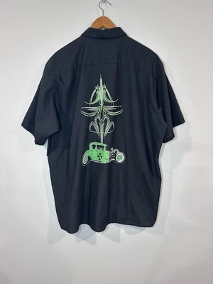 Red Kap Shirt Mens XXL Motorcult Button Up Carcore Hotrod Retro Garage Pockets - Image 1 of 4