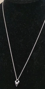 Vintage selten Robert Lee Morris Sterling 925 Herz Anhänger und Sterling 17" Kette - Bild 1 von 6