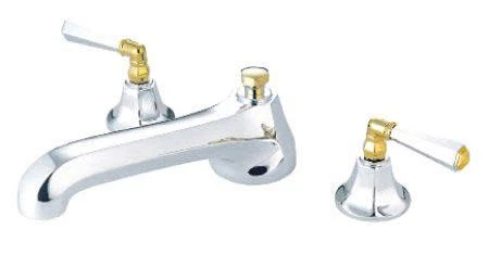 Elements Of Design ES4308AL Double Handle Widespread Deck Mounted - Nickel - Image 1 of 1