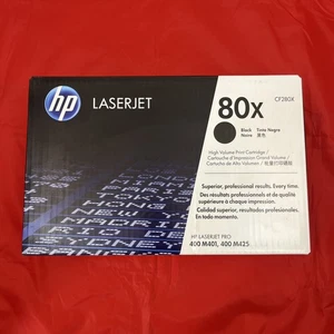 HP 80X High Yield Black Original LaserJet Toner Cartridge CF280X OEM - Picture 1 of 4