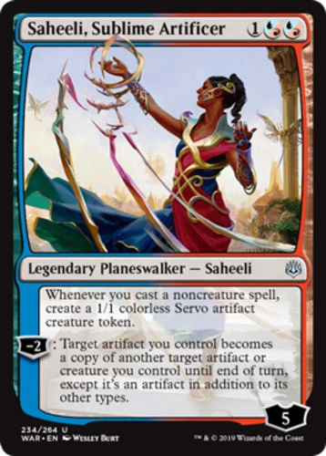 MTG - Saheeli, Sublime Artificer - War of the Spark - NM, English Magic FLAT RAT - Image 1 of 1