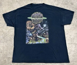 Vintage Rings of Saturn Heavy Metal Band Tee Black Shirt Adult XL XLarge Art 90s - Picture 1 of 8