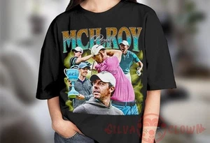 Rory McIlroy Graphic Tee Vintage Bootleg Shirt Gift for Golf Fans, - Picture 1 of 6