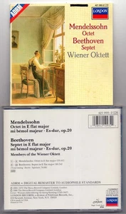 Mendelssohn - Octet / Beethoven - Septet, Wiener Oktett, London 1988 full silver - Bild 1 von 1
