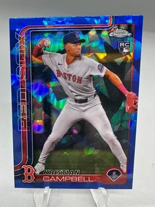 2025 Topps Chrome Sapphire Kristian Campbell RC #171 Boston Red Sox - Picture 1 of 2