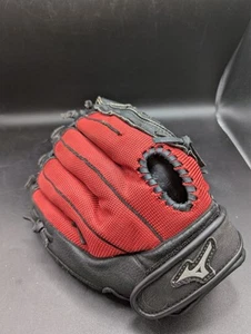 Right Hand throw Mizuno Prospect MMZ 116P2 11.5" Baseball Glove Nice! Black/ Red - Picture 1 of 4