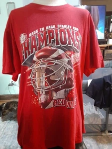 VINTAGE Lee Detroit Red Wings Shirt Stanley Cup Champions 1998, Size: Large - Bild 1 von 6