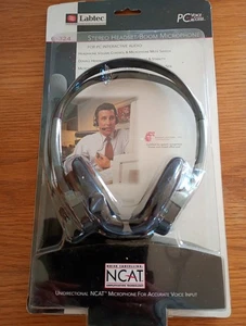 LABTEC C- 324 STEREO HEADSET / BOOM MICROPHONE  NEW - Picture 1 of 5