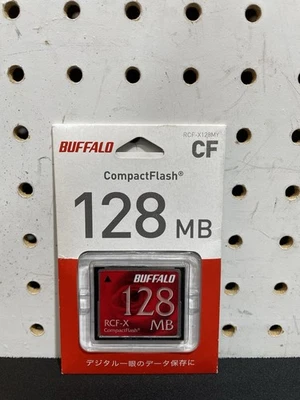 BUFFALO RCF-X128MY CompactFlash 128MB Memory Card – New Sealed Japan - Image 1 of 4