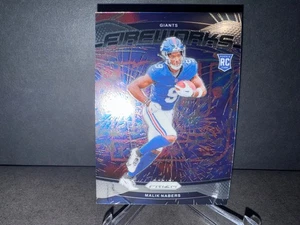 2024 NFL Panini Prizm Football Malik Nabers #21 Fireworks Rookie Insert Card - Picture 1 of 1