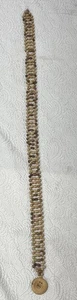 Vintage Woman’s Bohemian Wooden Beaded Linked Woven Pattern Belt (M/L) - Picture 1 of 12