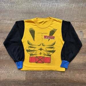Vintage 1994 Kids 2T Marvel Wolverine Chest Plate Funny Kidcore Cartoon Tee - Picture 1 of 8