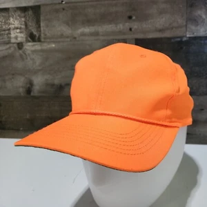 Vintage orange Neon Jagdhut rot Snapback Cap Seil Schirm grün unter Krempe - Bild 1 von 12