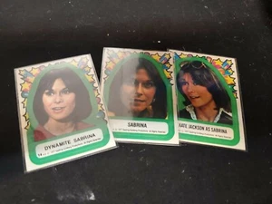Lot of 3 Vintage CHARLIES ANGELS Kate Jackson - Classic 1977 Topps Sticker Cards - Bild 1 von 2