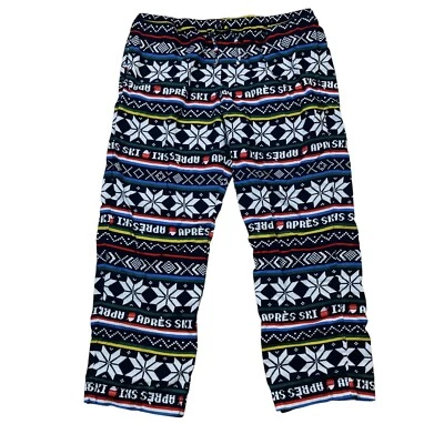 Hanna Andersson Lounge Pants Mens XL Apres Ski Fair Isle Flannel PJ Bottoms - Image 1 of 4