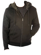Amazon Essentials Men's Sherpa Lined Full-Zip Hooded Fleece Sweatshirt Black M