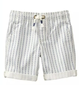 NWT Gymboree TRUE BLUE SUMMER Boys Blue White Geometric Shorts Size 4 - Picture 1 of 1