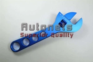 Adjustable Billet Aluminum AN Hose Fitting Wrench Blue 3AN-20AN Circle track 9" - Picture 1 of 1