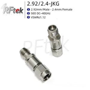 Precision 2.92mm Male To 2.4mm Female 40GHz RF microwave adapter test connector - Picture 1 of 2