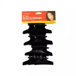 Magic Collection 3inch Black Butterfly Clamps 12pcs - Picture 1 of 1
