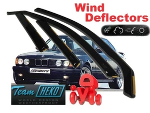 Para BMW Serie 5 E34 1988 - 1996 sedán 4 puertas deflectores de viento 4, piezas HEKO 11106 - Imagen 1 de 4
