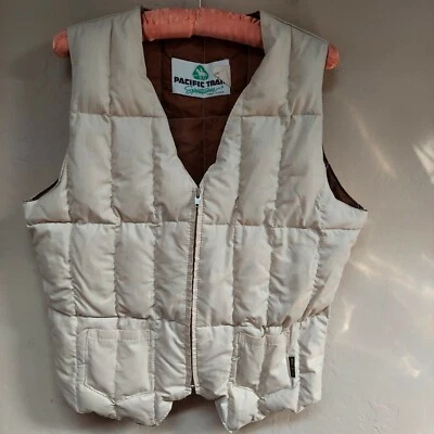 Pacific Trail Sportswear 女式中号拉链松饼背心可打包象牙色户外 — 第 1/4 张图片