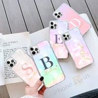For Samsung Models S21 S20 FE A21s Personalised Marble GEL Phone Case Cover 160