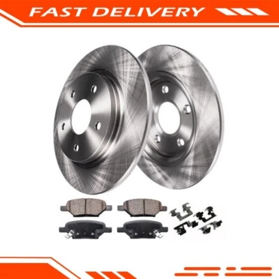 Rotores de freno traseros perforados + pastillas de freno para Cobalt Malibu Pontiac G6 Ion AURA Foto 1 de 4