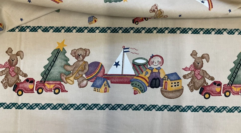 Daisy Kingdom Fabric 1995 Christmas Tots Border Past & Presents 5 Yards 26022