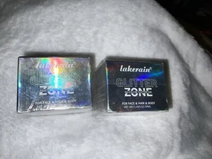 LAKERAIN GLITTER ZONE MULTI USE BODY GLITTER GEL #02 & 03 2 PK SEALED NEW - Picture 1 of 24