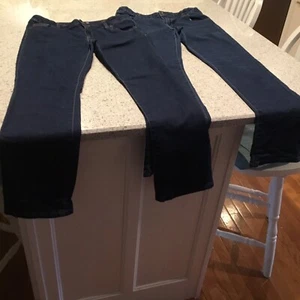 2 pair of Wonder Nation Girls jeans,straight 18 - Picture 1 of 2