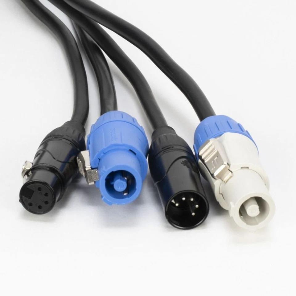 Accu-Cable AC5PPCON6 6 Foot 5-Pin Male-Female Power Link+DMX Combo Cable ADJ - Image 1 of 2