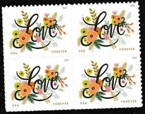 US 5255 Love Flourishes bloque F 4 MNH 2018 - Imagen 1 de 1
