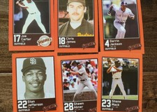 2017 PADRES TRADER JACK  CARD OUTFIELD  CARTER MACK JAMES ABNER JACKSON SGA