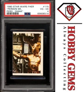 C-3PO PSA 4 1980 Star Wars Fher "Perdon Sr., Pero... Ohhh!" #115 - Picture 1 of 2