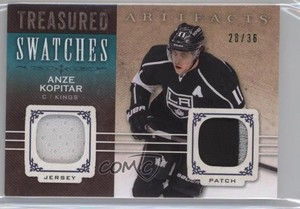 2014-15 Artifacts Treasured Swatches Green Jersey/Patch /36 Anze Kopitar Patch
