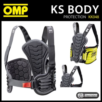 OMP Karting KS Body Protection Rib Protector Vest for Go-Kart Racing Drivers - Image 1 of 4