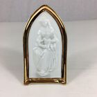 Limoges Castel France Madonna With Child Porcelain Plaque / Icon 15cm In Height