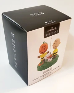 Hallmark Keepsake Ornament 2022 Magic Peanuts Snoopy's Scarecrow Shenanigans NIB - Picture 1 of 1